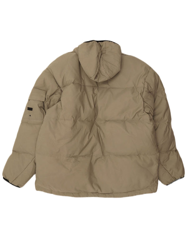 Jaqueta acolchoada com capuz masculina PEPE JEANS UK 40 poliéster verde grande