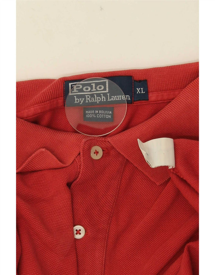 Polo Ralph Lauren Camisa masculina XL algodão vermelho