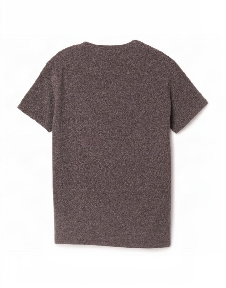 Camiseta masculina Tommy Hilfiger Regular Fit Top XL poliéster manchado cinza