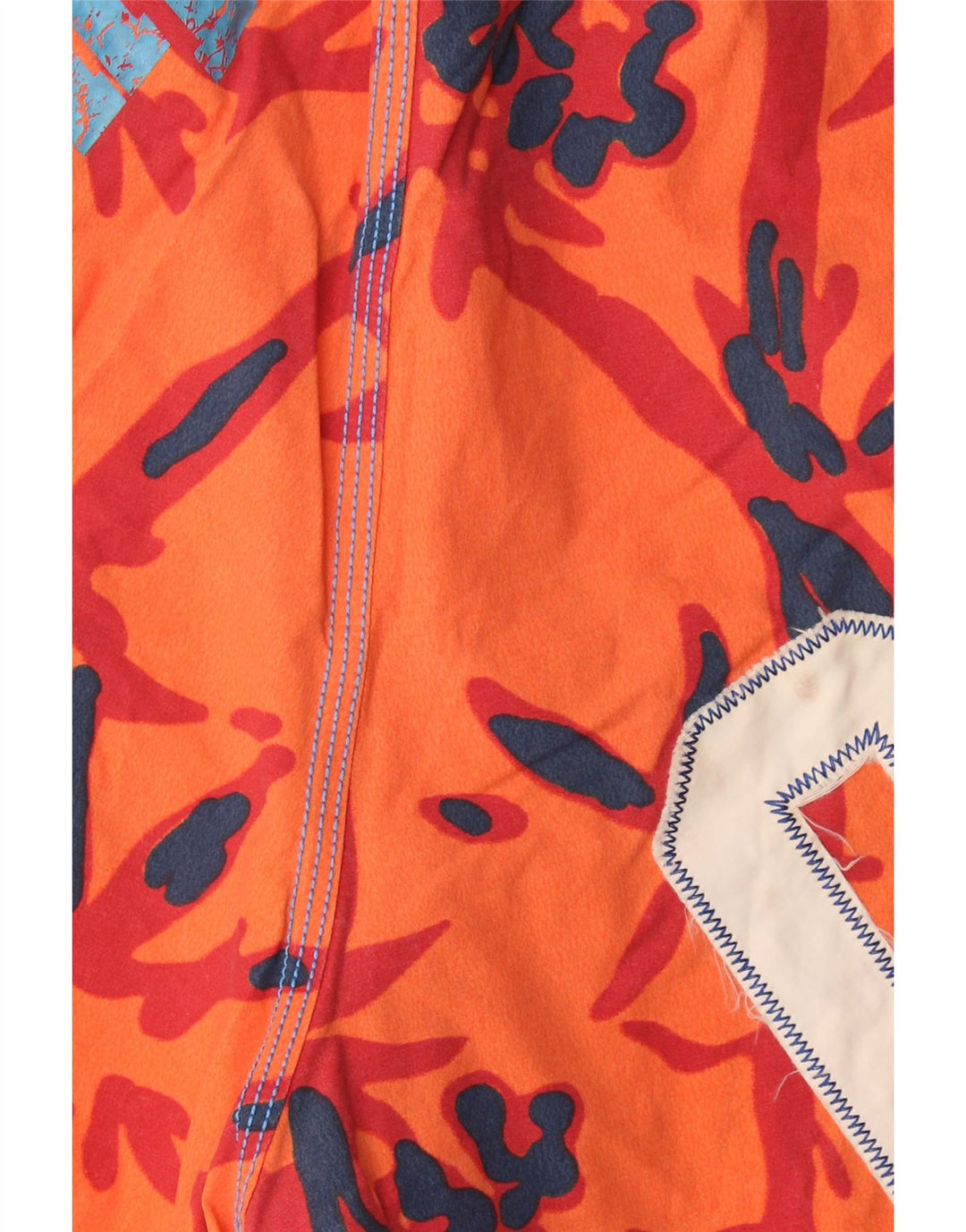 Murphy & Nye Shorts de natação masculino gráfico grande algodão laranja