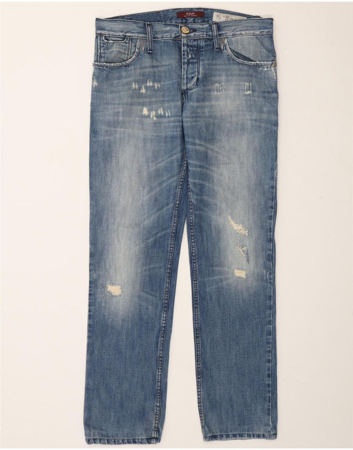 SISLEY Mens San Francisco Slim Jeans W30 L33 Blue Cotton Vintage Sisley and Second-Hand Sisley from Messina Hembry 