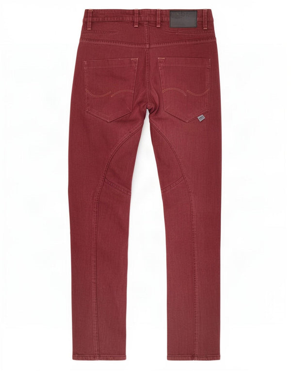 Jack & Jones Masculino Stan Slim Jeans W30 L30 Borgonha
