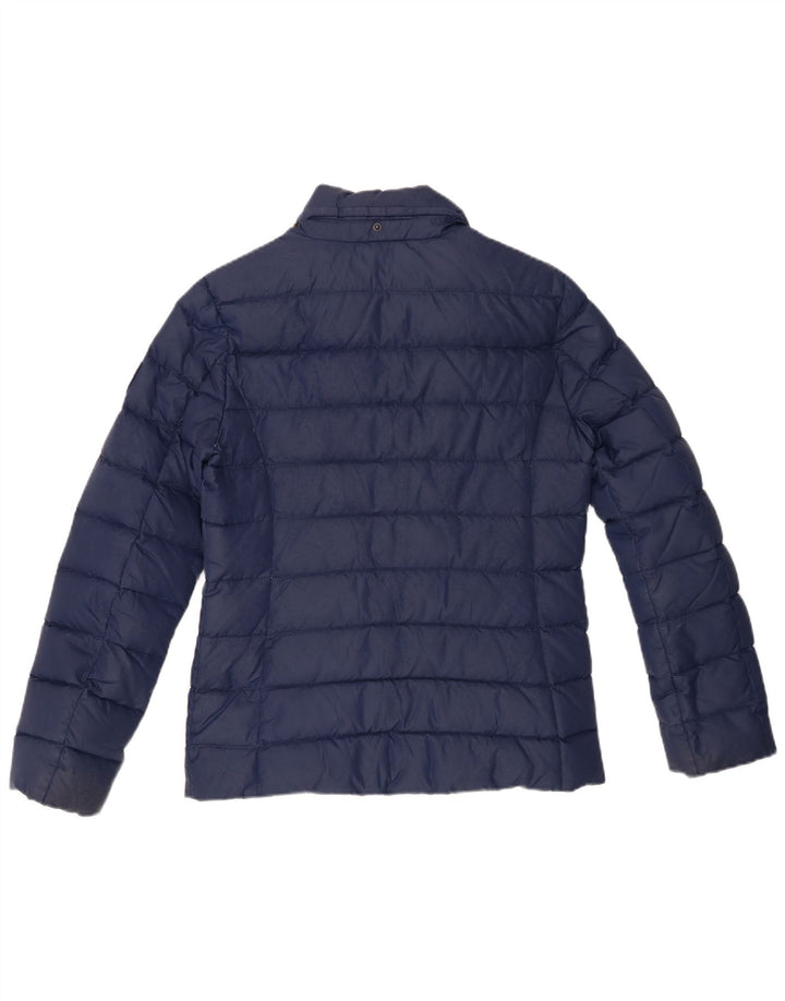 Jaqueta acolchoada feminina Tommy Hilfiger UK 14 poliéster azul marinho médio