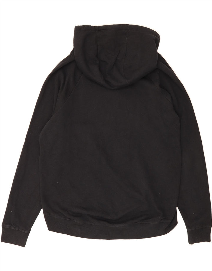 UNDER ARMOUR Womens Graphic Hoodie Jumper UK 18 XL Black Cotton Vintage Under Armour and Second-Hand Under Armour from Messina Hembry 