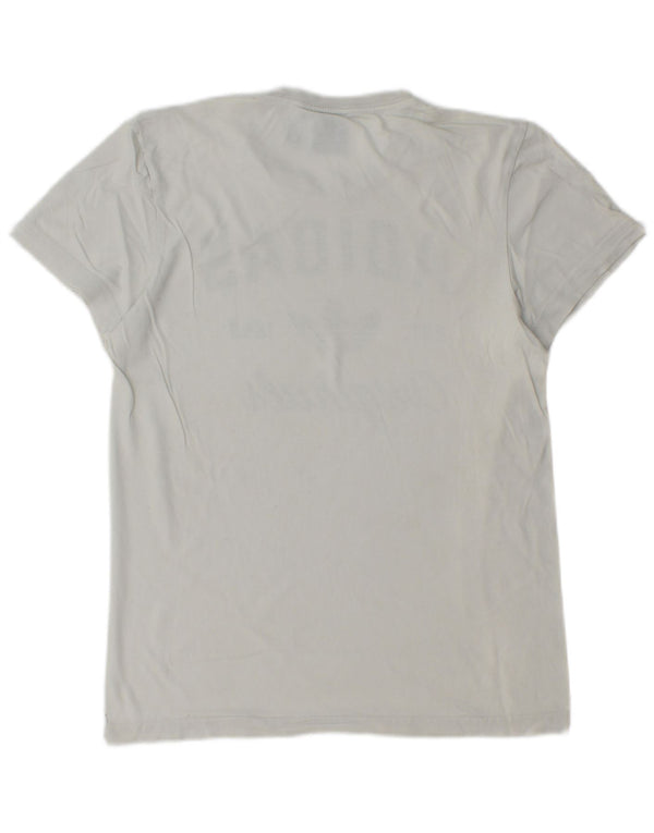 ADIDAS Mens Graphic T-Shirt Top XS Branco