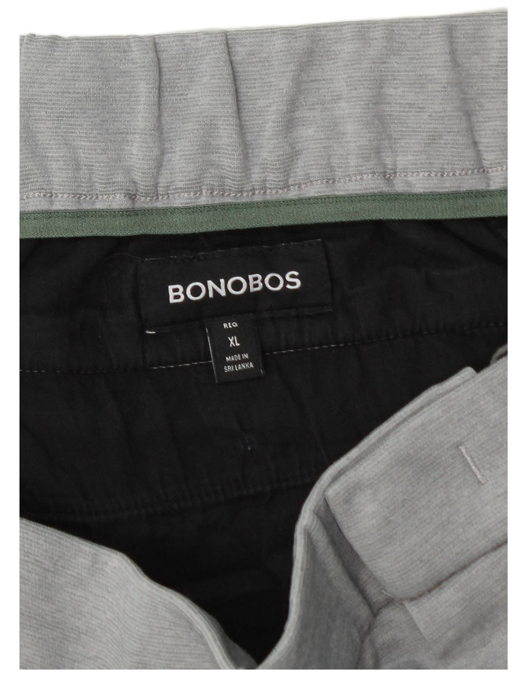 Calça Chino Masculina Slim BONOBOS XL W40 L29 Poliéster Cinza