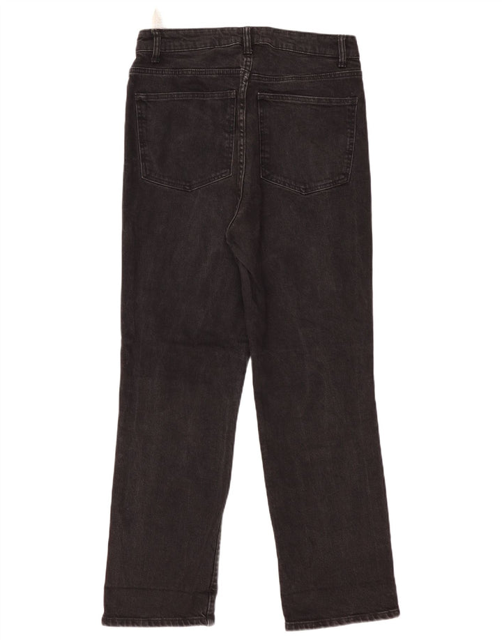 Calça jeans reta feminina Zara EU 42 grande W32 L29 preta