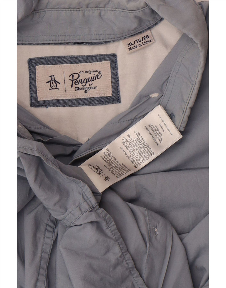 Camisa masculina PENGUIN XL algodão azul