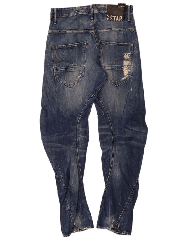 Calça jeans masculina G-Star Arc Distressed Loose Fit Tapered W30 L32 Algodão Azul