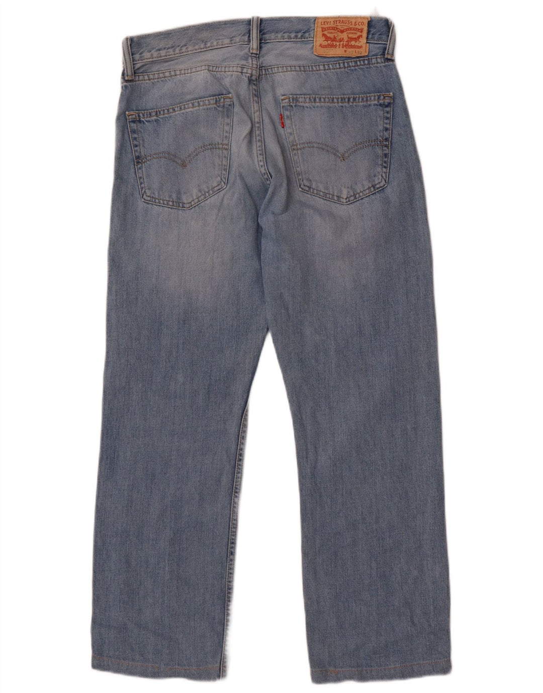 Levi's Masculino 505 Straight Jeans W30 L27 Azul Algodão