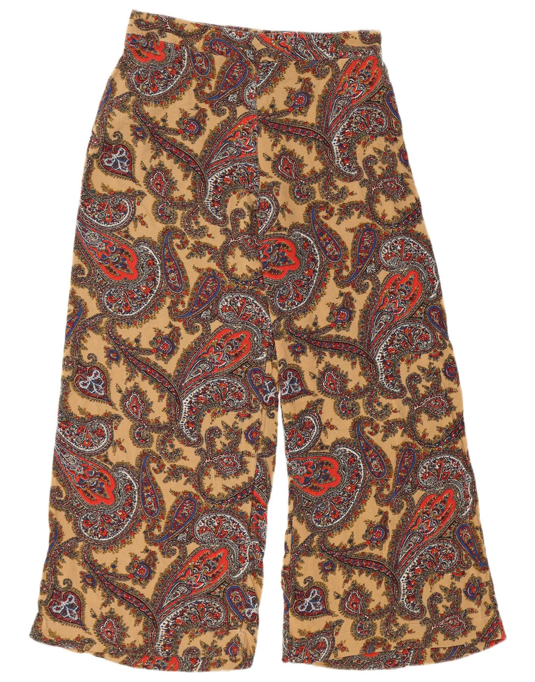 Calça feminina de cintura alta FAT FACE UK 12 média W30 L27 multicolorida