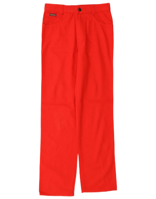 Calça Carrera Meninas Reta Casual 13-14 Anos W28 L28 Algodão Vermelho