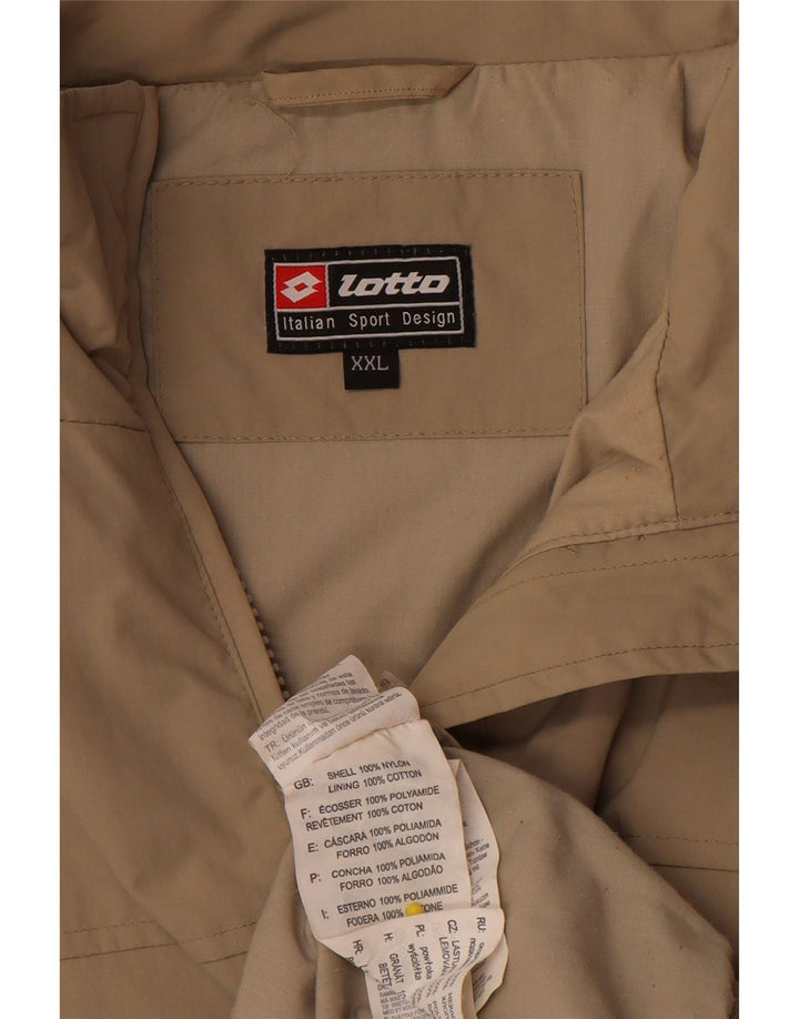 Jaqueta bomber masculina Lotto UK 44 2XL nylon bege