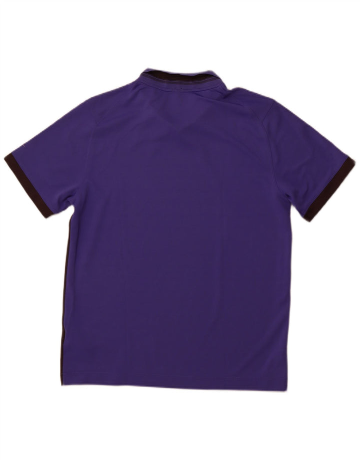 Camisa polo masculina NIKE Dri Fit médio roxo colorblock poliéster