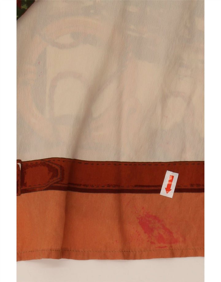 Blusa feminina GABRI ELLE LA CAMICIA com camisa gráfica Reino Unido 16 grande off white