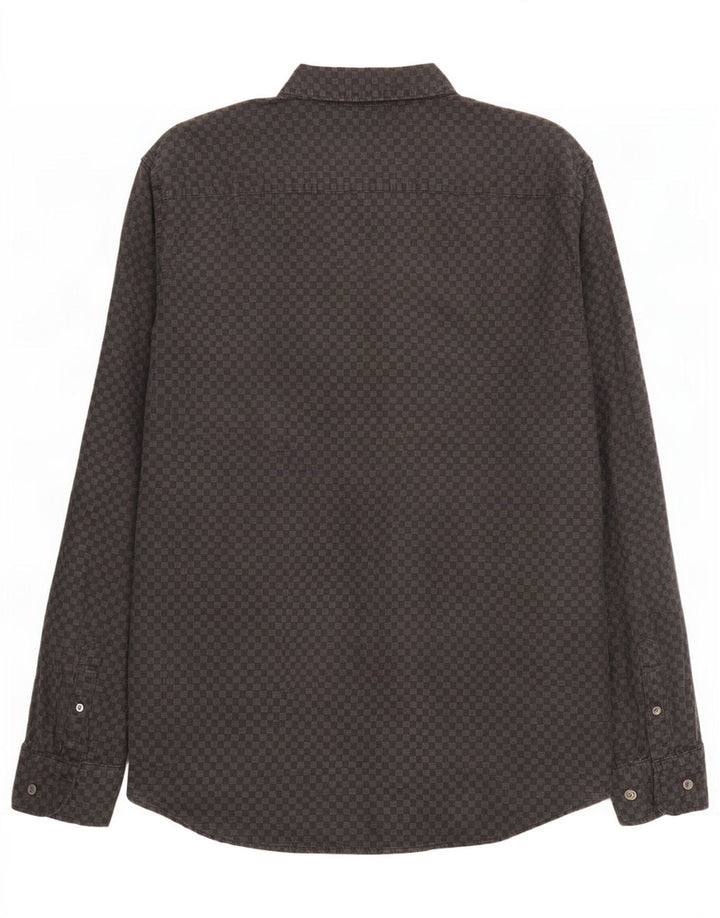 Camisa masculina Levi's pequena de algodão geométrico preto