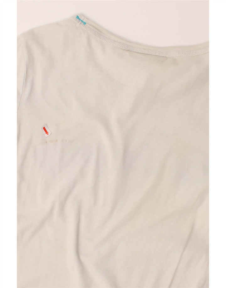 BEST COMPANY Womens Graphic T-Shirt Top UK 6 XS Off White Cotton Vintage Best Company and Second-Hand Best Company from Messina Hembry 