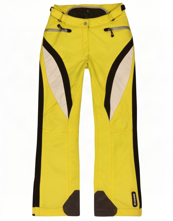 Calça de esqui feminina Colmar IT 44 poliamida colorblock amarelo médio