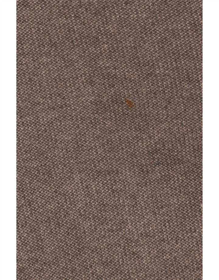 Suéter cardigã feminino grande de manga 3/4 Massimo Dutti Reino Unido 10 pequeno cinza