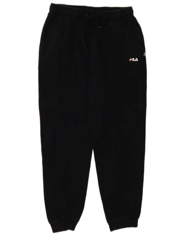 Calça de treino feminina Fila Joggers UK 14 grande algodão preto