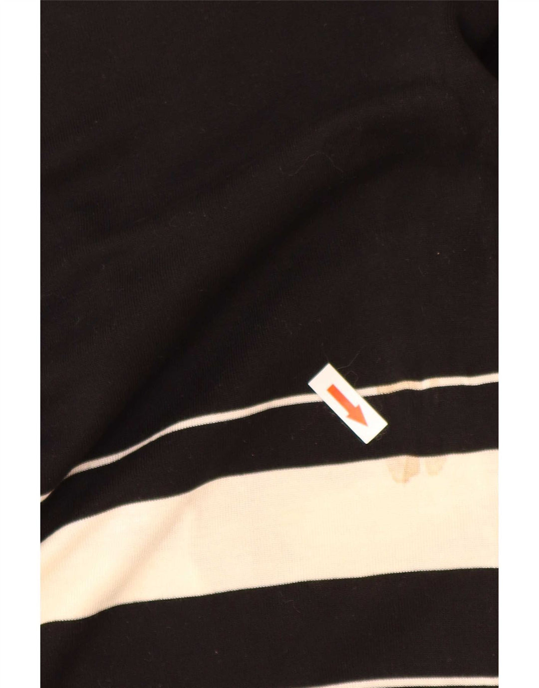 Blusa feminina Zara UK 12 médio preto colorblock Lyocell