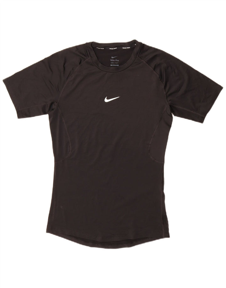 Camiseta Nike Feminina Tight Fit Top UK 12 Médio Preto Poliéster