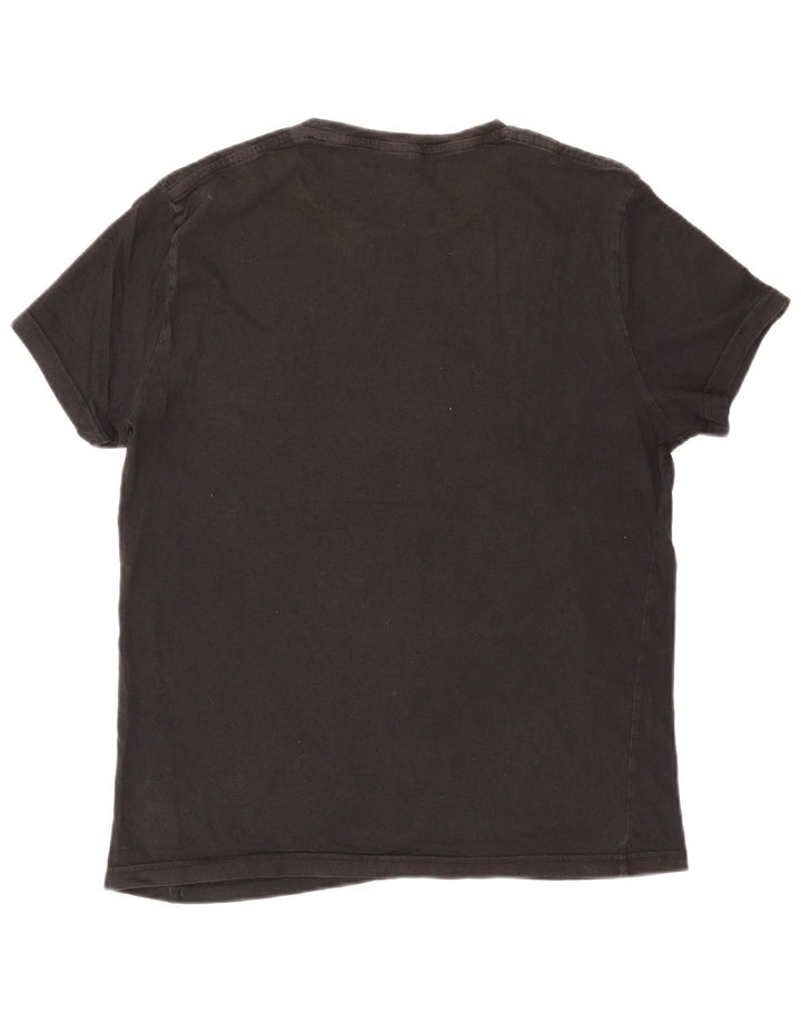 Camiseta masculina Jack Wills Top médio algodão preto