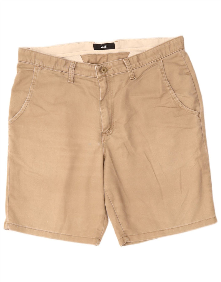 Vans Mens Chino Shorts W36 Grande Algodão Bege