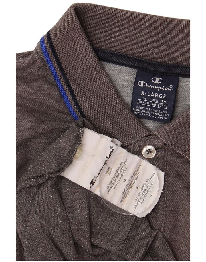 Camisa polo masculina CHAMPION XL cinza algodão