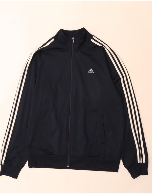Adidas Mens Clima 365 Tracksuit Top Jacket Grande Poliéster Azul Marinho