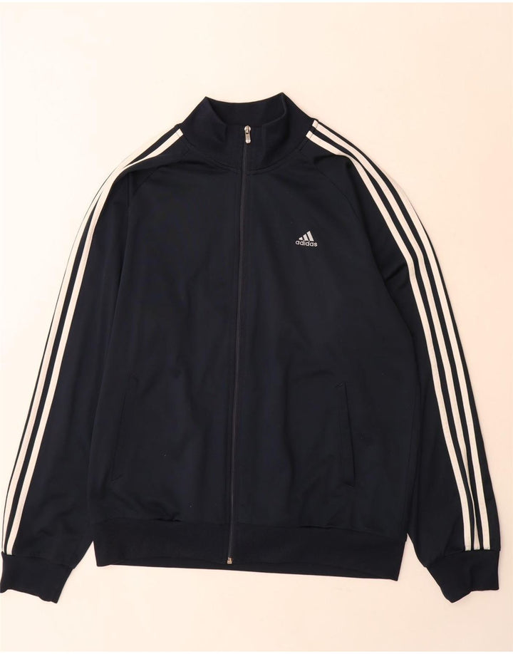Adidas Mens Clima 365 Tracksuit Top Jacket Grande Poliéster Azul Marinho