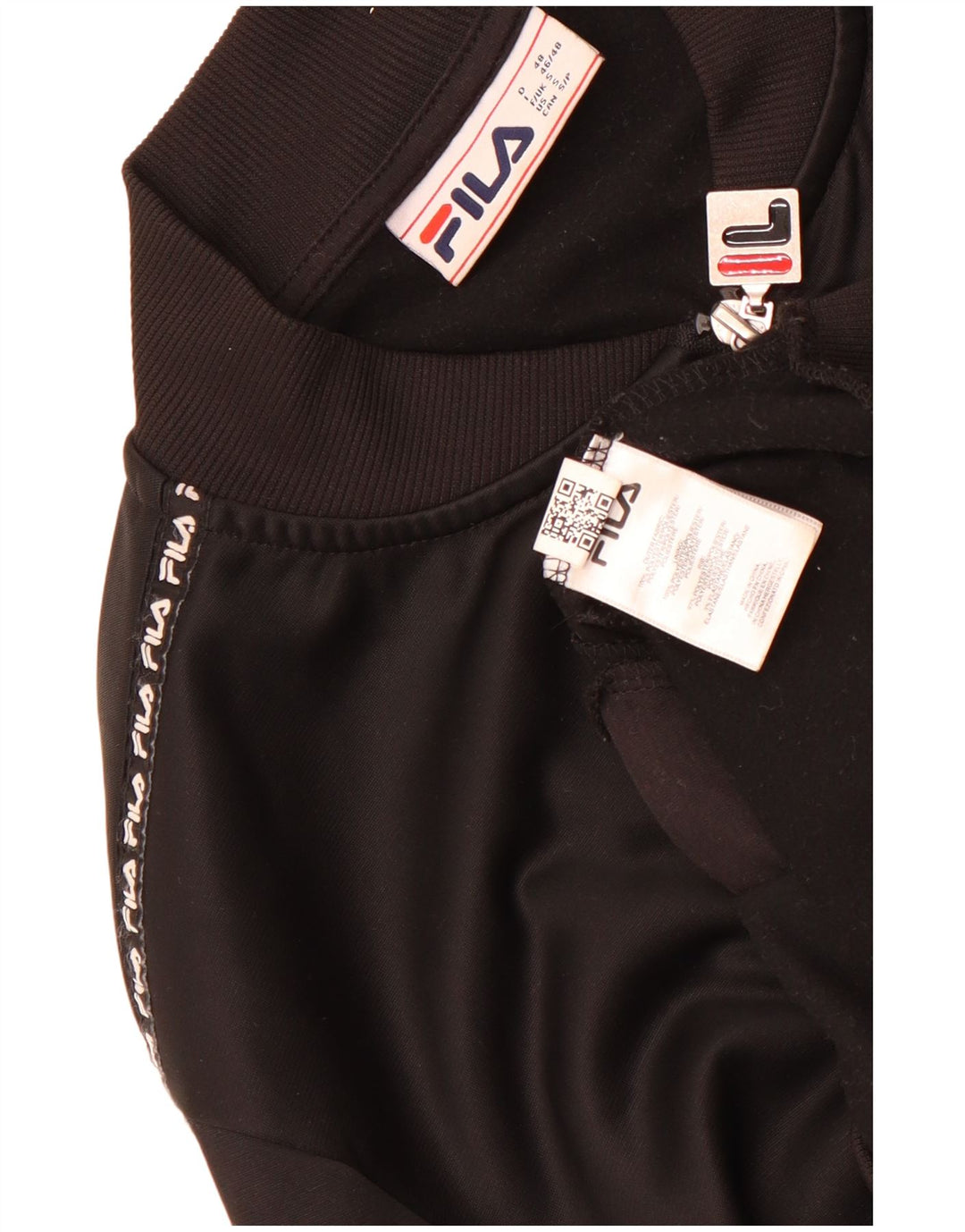 Fila Mens Graphic Tracksuit Top Jacket Pequeno Poliéster Preto