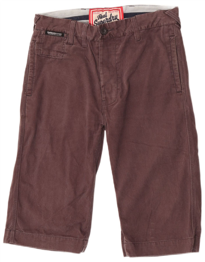 Shorts Chino Masculino Superdry W30 Algodão Marrom Médio