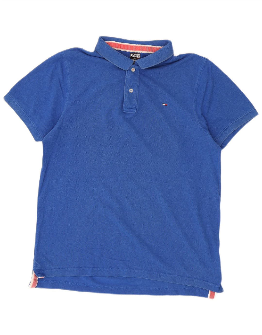 Camisa polo masculina Tommy Hilfiger 2XL algodão azul