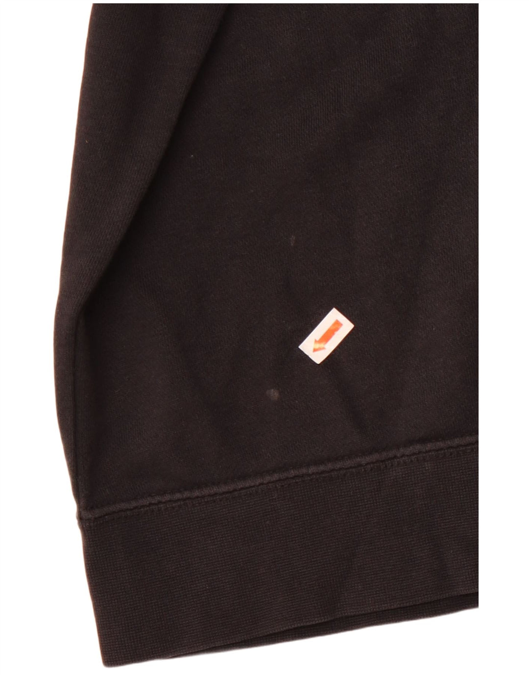 Nike feminino oversized moletom jumper reino unido 10 pequeno algodão preto