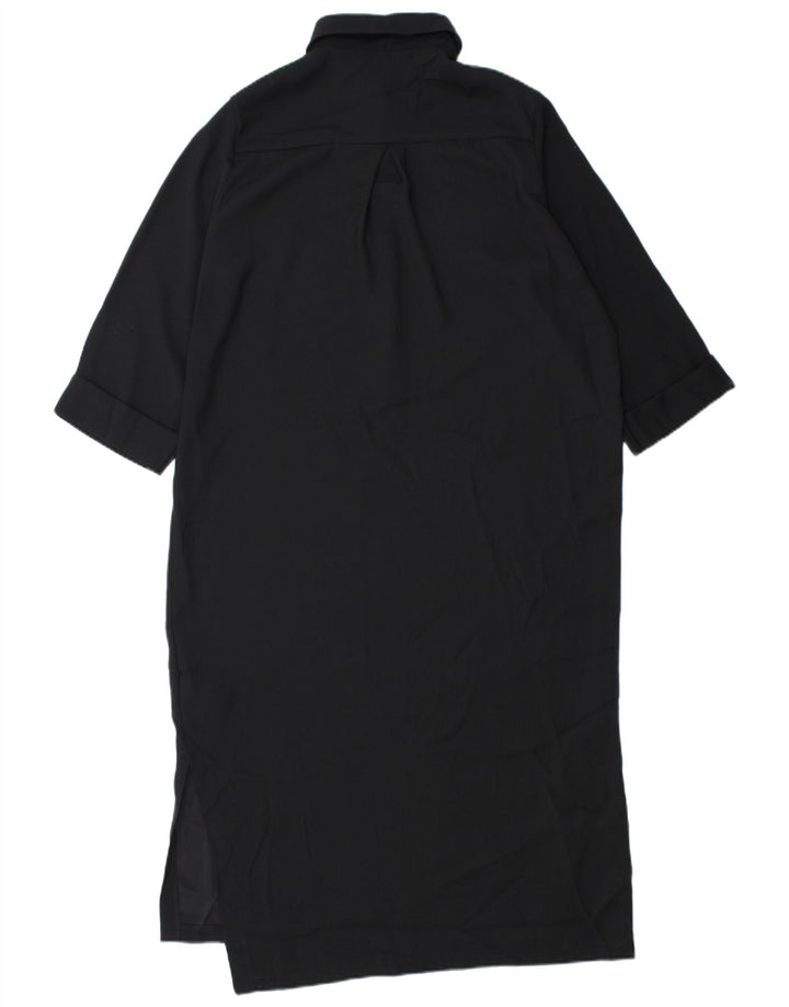 Vestido camisa feminino regular MARKS & SPENCER Reino Unido 12 médio preto