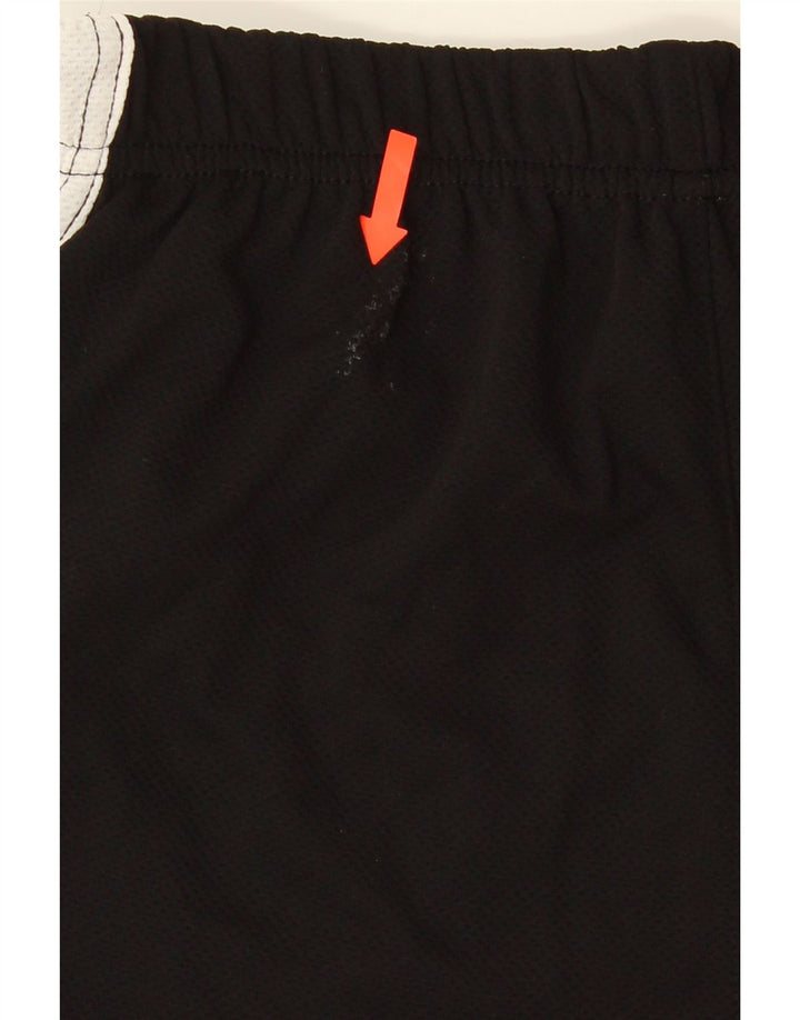 Shorts esportivos femininos Asics UK 10 pequeno poliéster colorblock preto