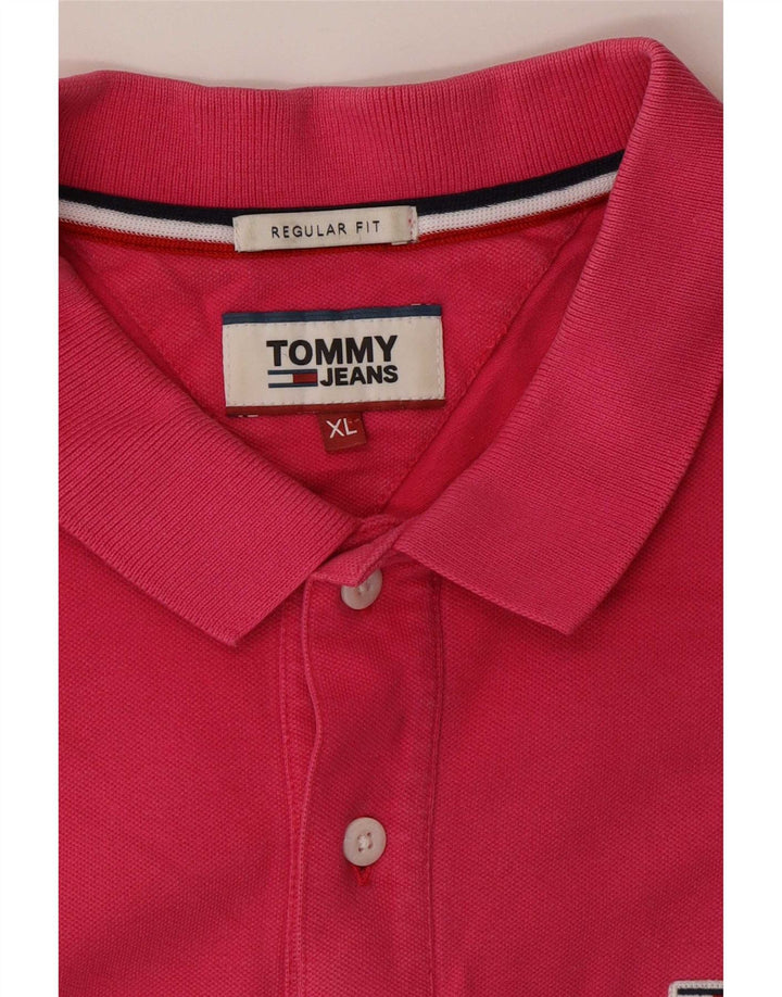 Camisa polo masculina Tommy Hilfiger Regular Fit XL rosa