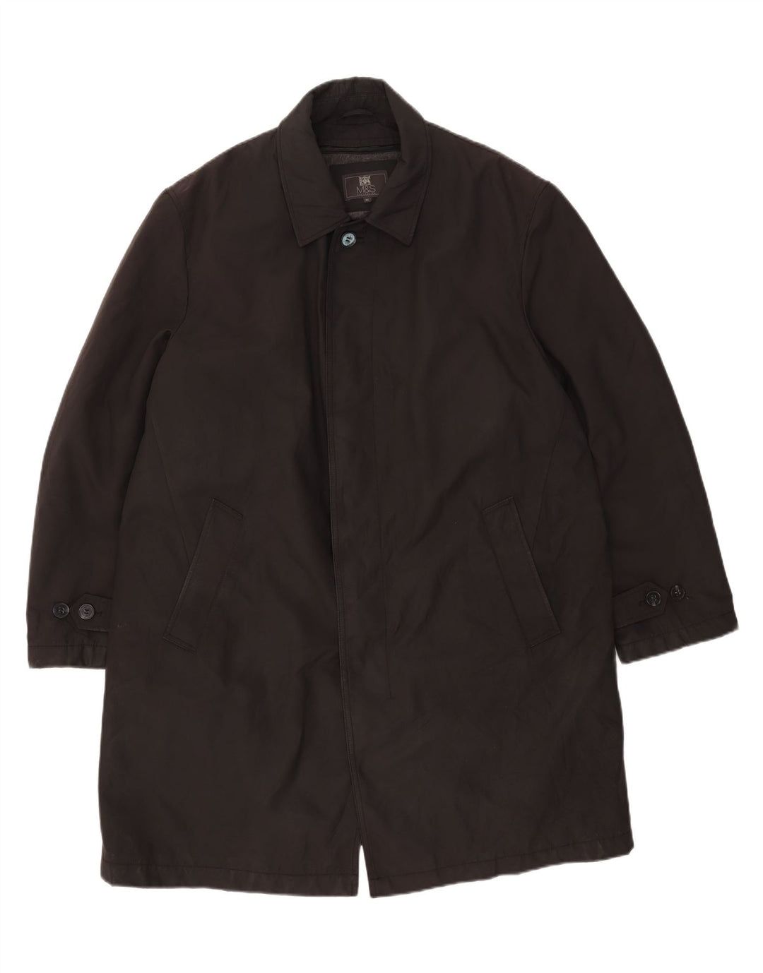 Sobretudo masculino Marks & Spencer UK 42 XL poliéster preto