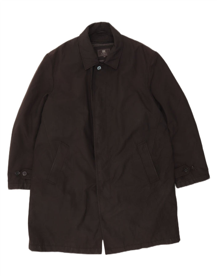Sobretudo masculino Marks & Spencer UK 42 XL poliéster preto