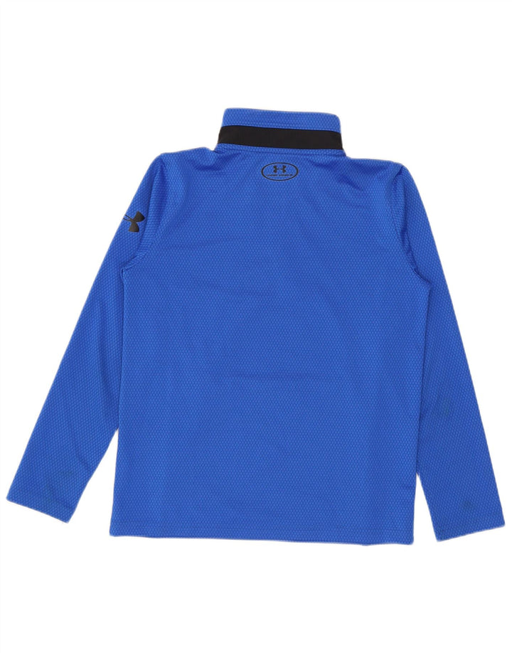Under Armour Meninos Pulôver Treino Top 7-8 Anos Pequeno Azul Colorblock