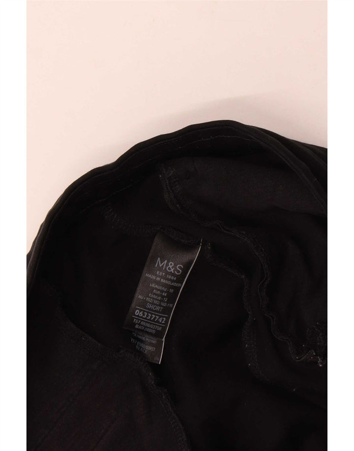 Calça de treino feminina Marks & Spencer Reino Unido 16 grande viscose preta