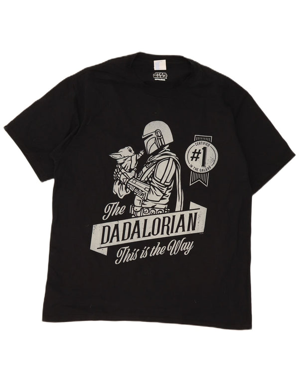 Camiseta masculina Star Wars Graphic da Port & Company Top grande de algodão preto