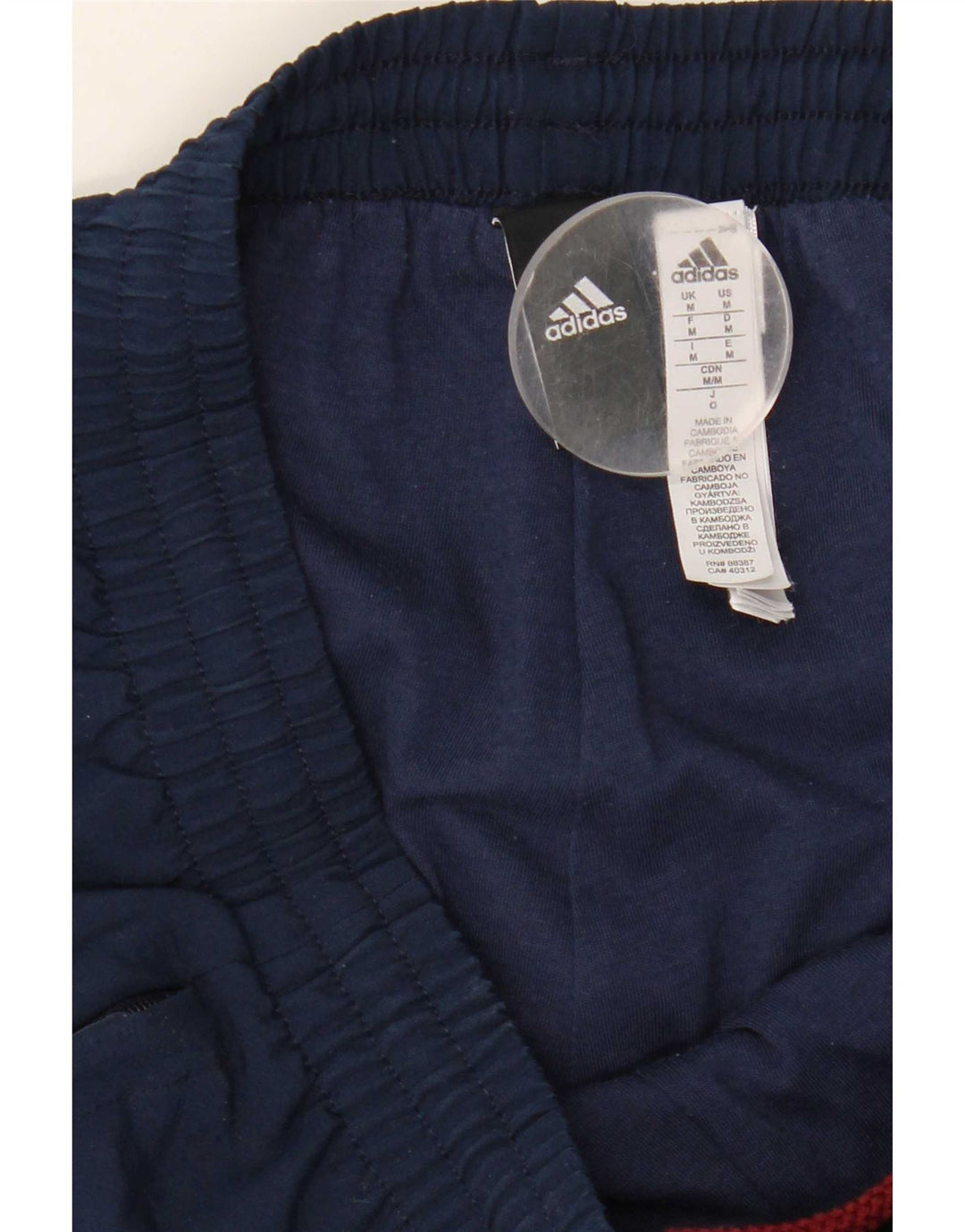 Calça de treino masculina Adidas Joggers médio azul marinho poliéster