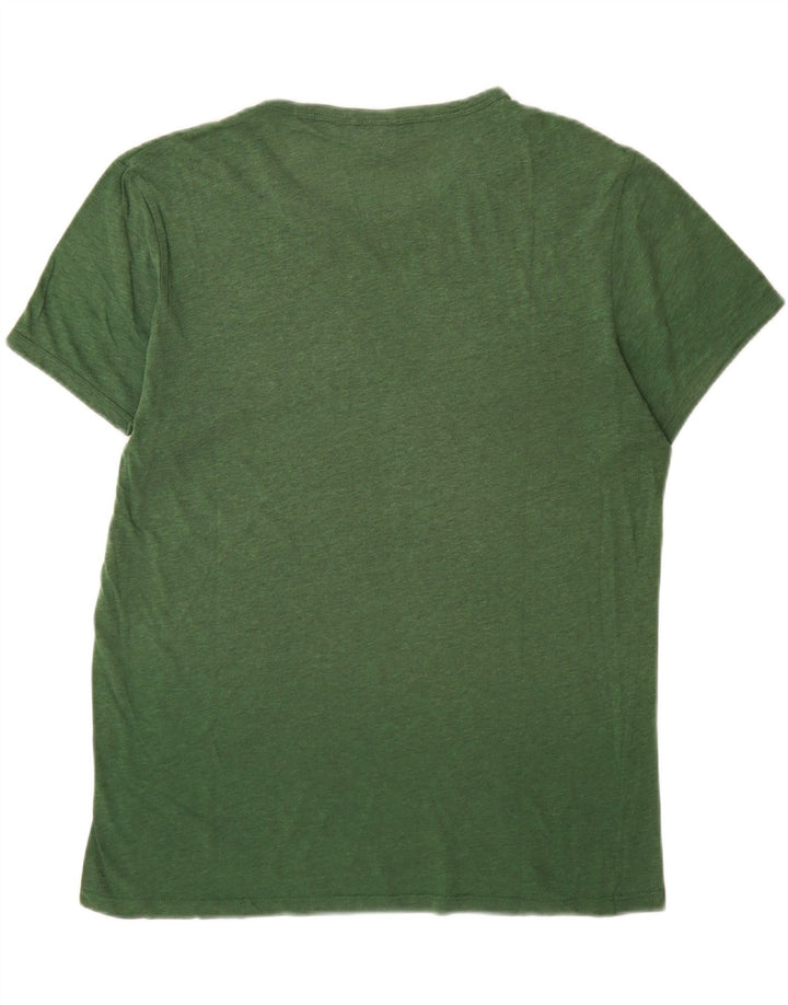 Camiseta masculina G-Star Top grande algodão verde