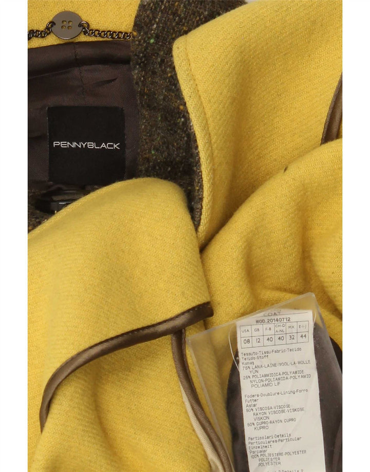 Sobretudo feminino Penny Black UK 12 lã verde médio