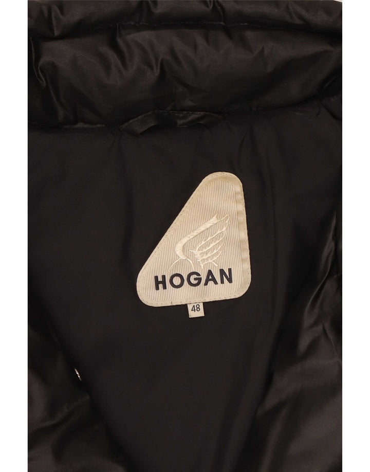 Casaco acolchoado feminino Hogan IT 48 XL poliéster preto