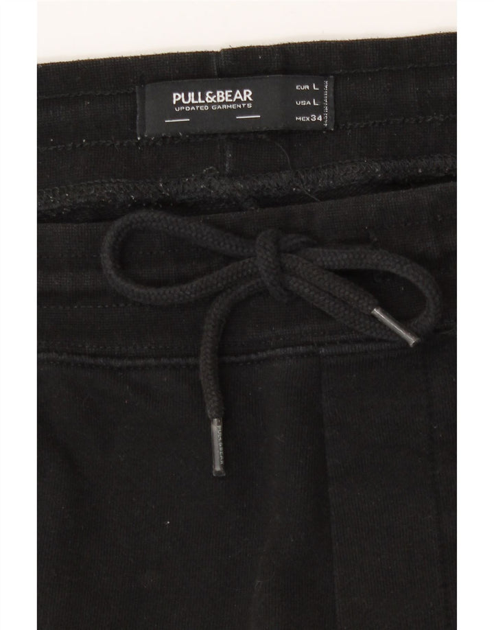Shorts esportivos masculinos Pull & Bear grandes pretos