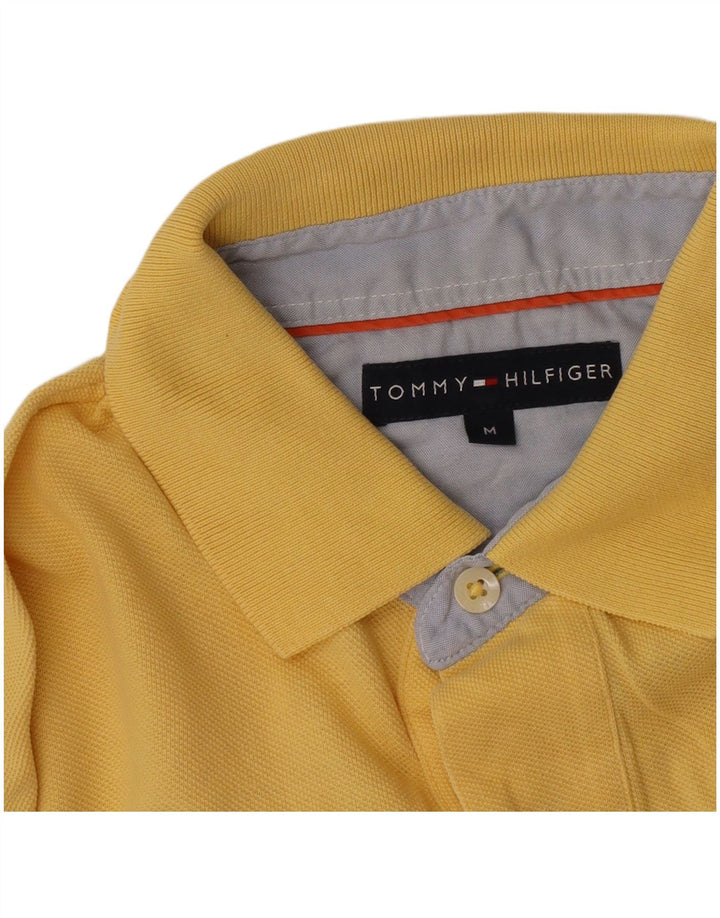 Camisa polo masculina Tommy Hilfiger média amarela