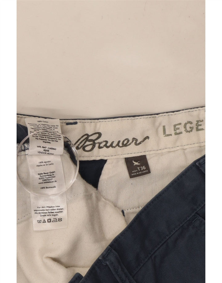 EDDIE BAUER Mens Legend Chino Shorts W36 Grande Algodão Azul Marinho